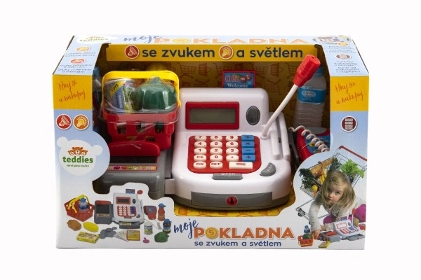 Cyfrowa kasa fiskalna z dodatkami i efektami dźwiękowymi i świetlnymi - 30 cm