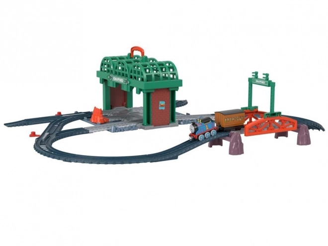 Fisher-Price Pociąg Tomek i przyjaciele Stacja Grodkov lokomotywa