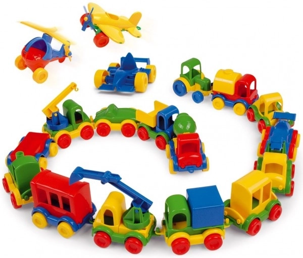 Samochodzik Kid Cars mini plastik 10cm Wader - 1 sztuka