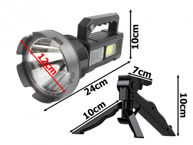Statywowy reflektor Cree LED XHP50 COB do turystyki