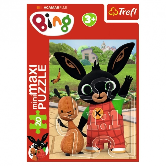 Minipuzzle miniMaxi 20 elementów Przyjaciele Binga/Króliczek Bing