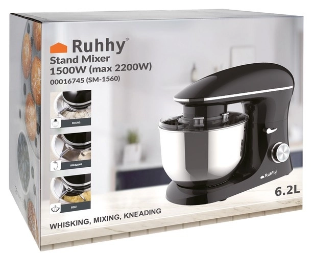 Ruhhy 16745 Robot kuchenny 6,2L+ 24 końcówek cukierniczych 2200W