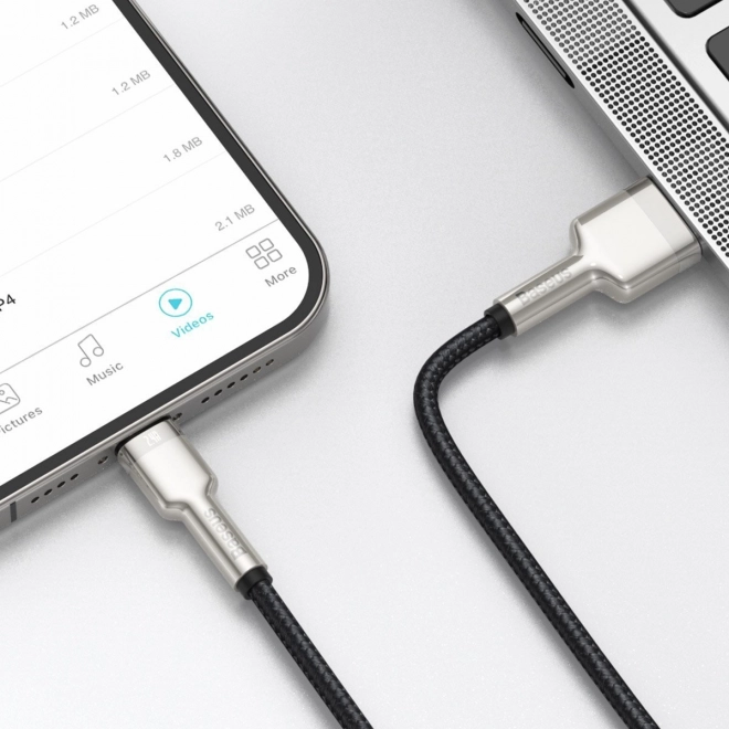 USB kabel do Lightning Baseus Cafule, 2,4A, 1m (czarny)
