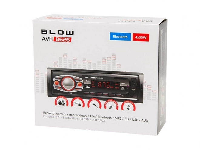Radio samochodowe BLOW z USB i Bluetooth