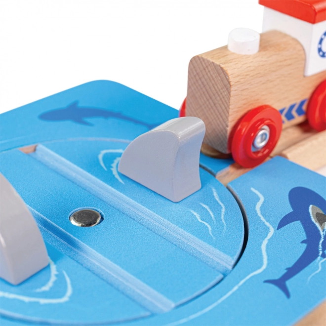 Bigjigs Rail Wir z rekinami