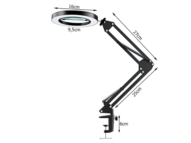 Kosmetyczna lampa LED powiększająca