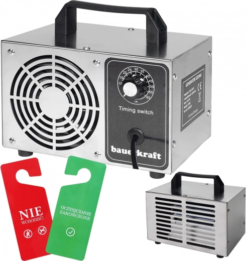Generator ozonu z timerem 60 g/h, oczyszczacz powietrza 120 W