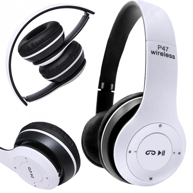 Bezprzewodowe słuchawki p47 bluetooth mikrofon mp3