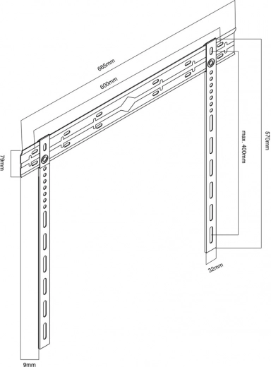 Uniwersalna kompatybilność VESA do 600 × 400