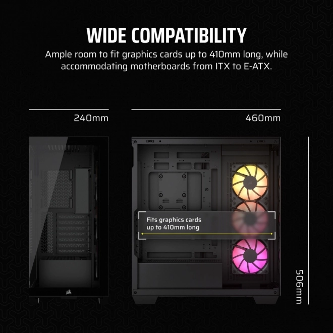 Obudowa komputera Mid-Tower 3500X ICUE LINK RGB TG czarna