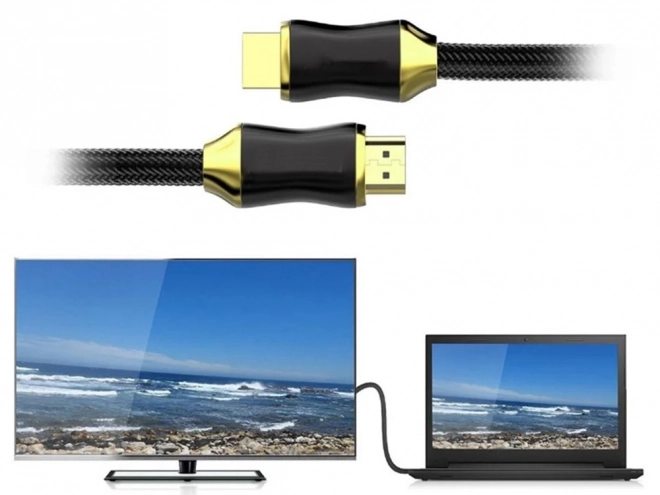 Ultraszybki kabel HDMI 8K 60Hz 4K 120Hz pozłacany 1,5 m