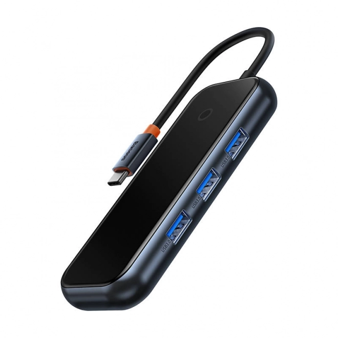 Baseus Hub USB-C na 4x USB 3.0 ciemnoszary