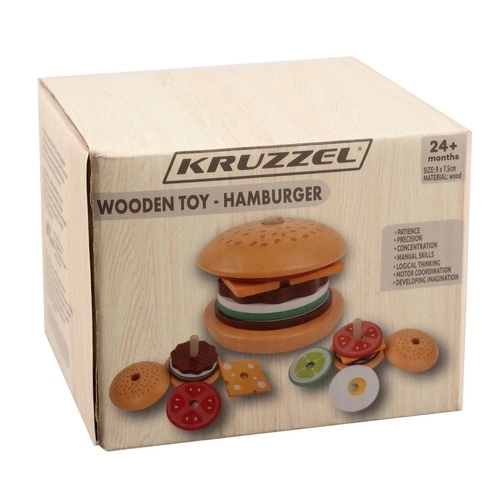 Kruzzel drewniany hamburger 22673