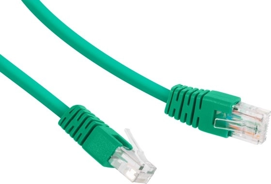 Patch kabel cat 6 utp 1 m zielony