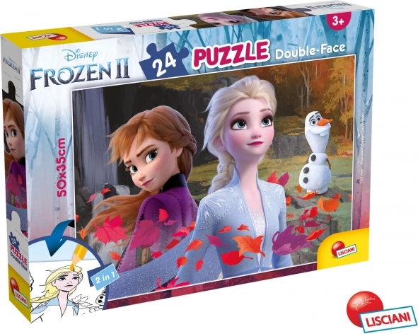 Dwustronne puzzle Frozen 24 elementy
