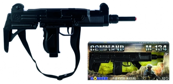 Karabin metalowy czarny 12 strzałów