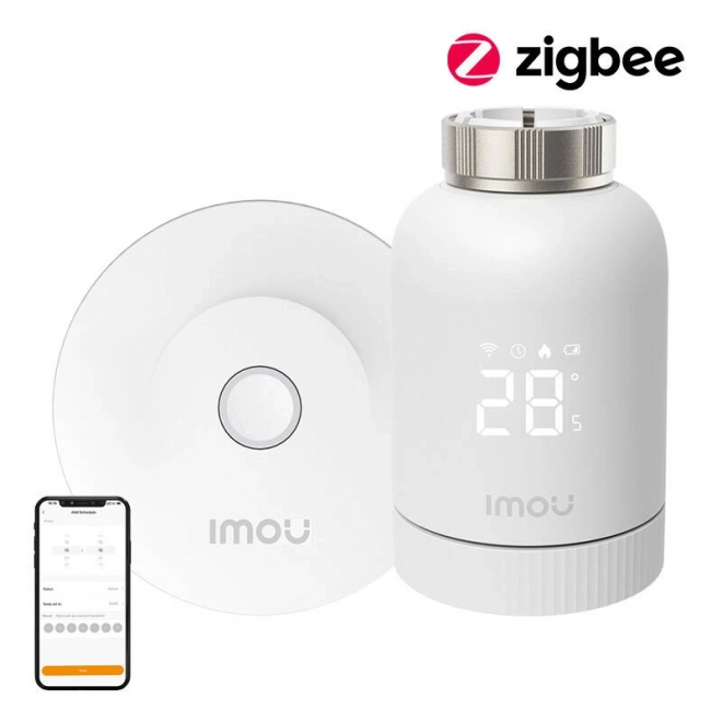 Inteligentne głowice termostatyczne IMOU ZigBee z 6 adapterami i bramką