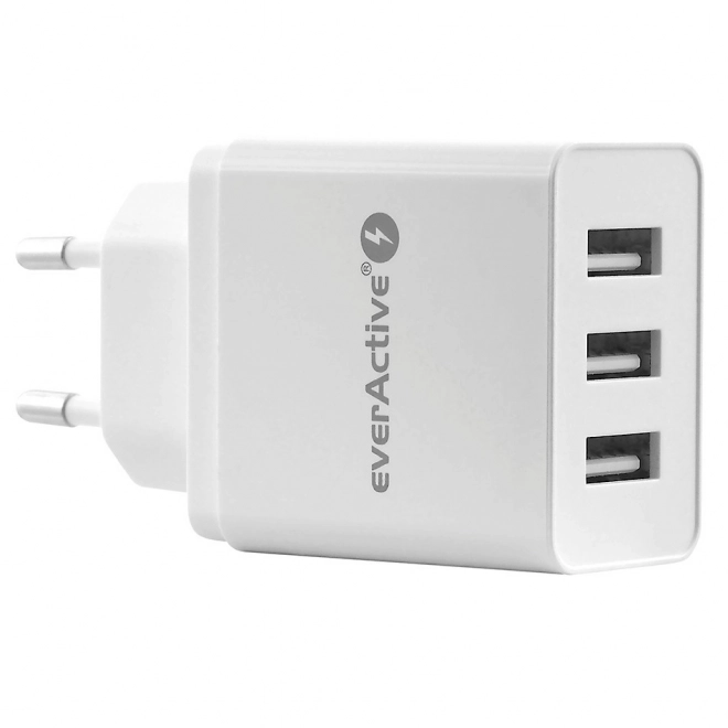 3x USB 3,4A inteligentna ładowarka Iq White