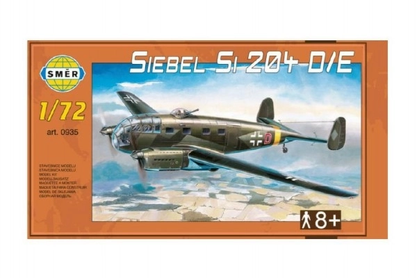Model Siebel Si 204 D/E 1:72 29,5x16,6cm w pudełku 34x19x5,5cm