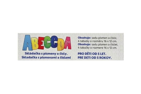 Układanka Alfabet z Literkami i Cyframi