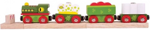 Dinozaurowy pociąg z torami Bigjigs Rail