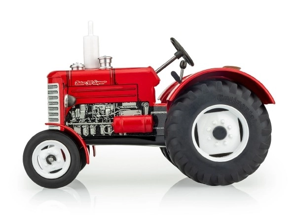 Traktor Zetor 50 Super czerwony na klucz metal 15cm 1:25 w pudełku Kovap