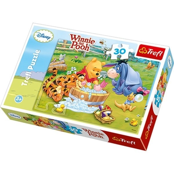 Puzzle Kąpiel Prosiaczka - Kubuś Puchatek