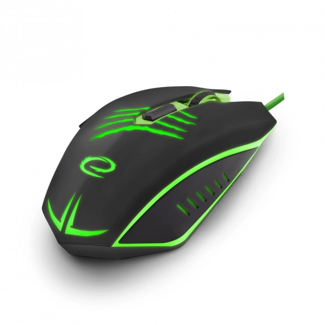 Przewodowa mysz do gier 6d optyczna usb mx209 claw zielona