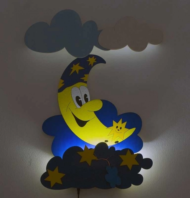dziecięca ścienna lampka LED księżyc DoDo