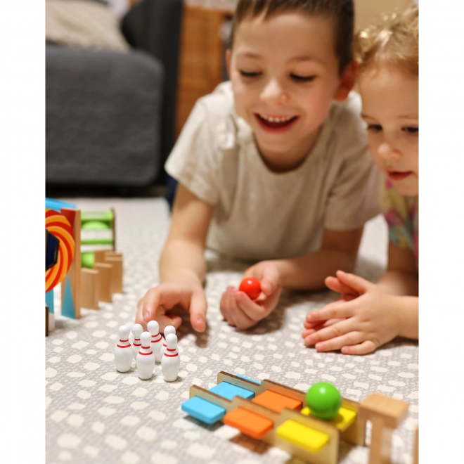 Drewniane klocki domino / domino puzzle Tooky Toy