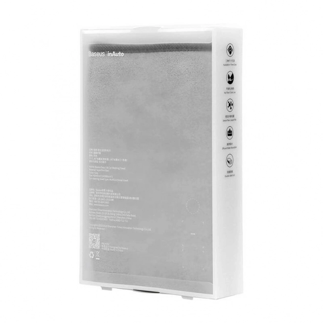 Ręcznik Baseus Easy life do mycia auta 40 x 40 cm (2 szt.) - szary