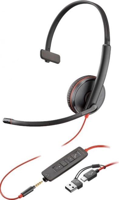 Słuchawki Blackwire Mono USB z wtykiem 3,5 mm