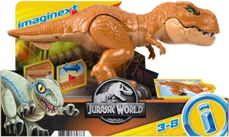 figurka imaginext jurassic world atakujący t‑rex