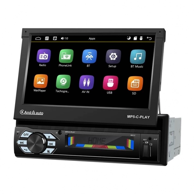 Monitor samochodowy Podofo 7" z obsługą Carplay i Android Auto