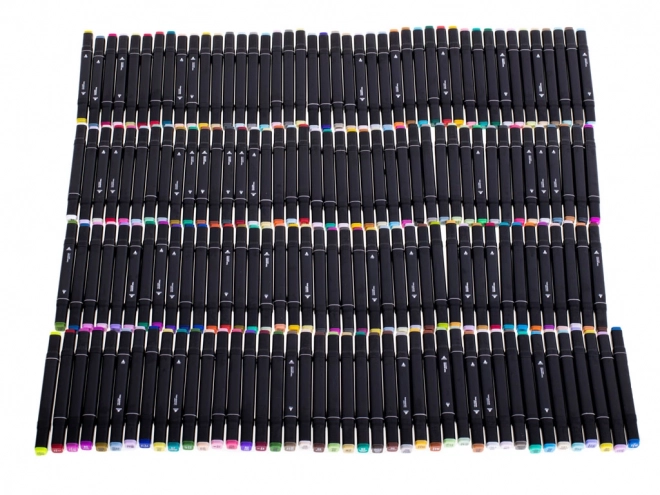 Dwustronne markery w etui - 168 sztuk