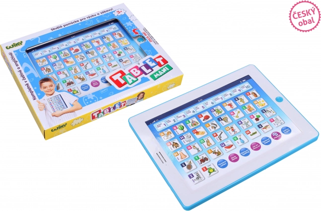 Dziecięcy edukacyjny maxi tablet - niebieski