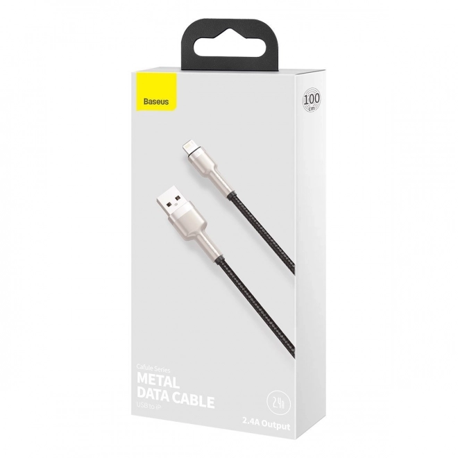 USB kabel do Lightning Baseus Cafule, 2,4A, 1m (czarny)