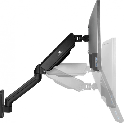 Długie podwójne ramię oszczędza miejsce