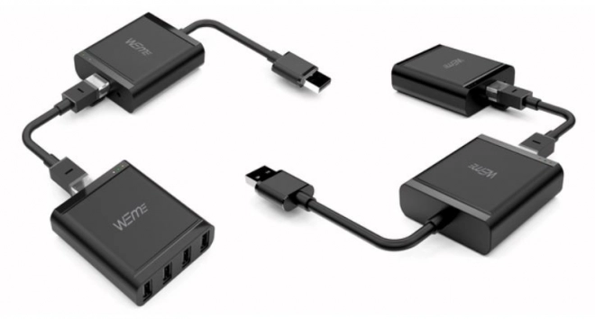 Przedłużacz USB 2.0 przez IP 4x USB 60m