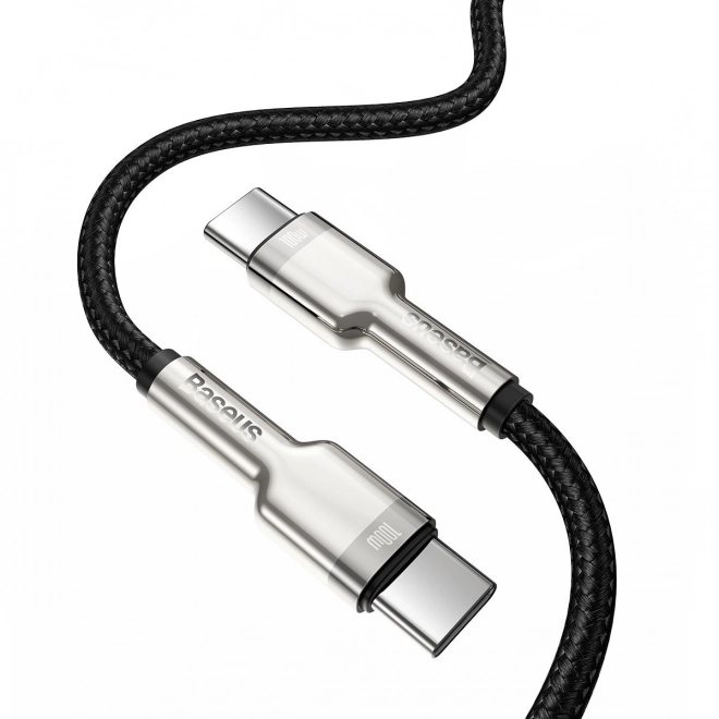 Kabel USB-C do USB-C Baseus Cafule 100W, 2m czarny