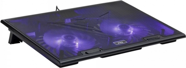 Chłodząca podstawka MS Cool D105 LED 2× USB czarna