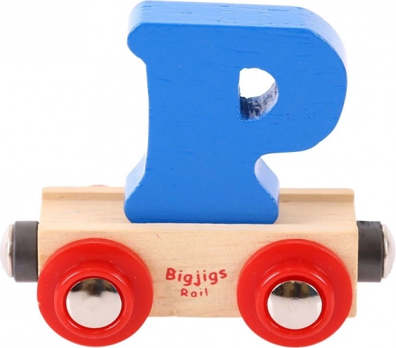 Wagonik z literą P Bigjigs Rail
