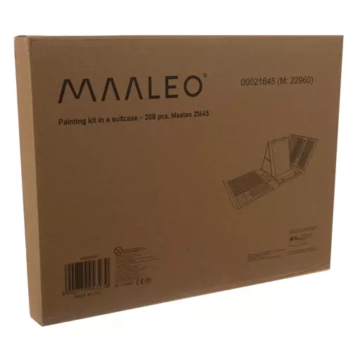 Zestaw malarski w walizce - 208 sztuk Maaleo 21645