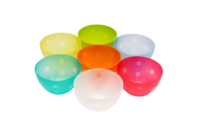 Plastowa miska kuchenna, mała 14 cm - mix kolorów