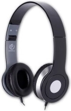 Stereofoniczne słuchawki z mikrofonem City Black