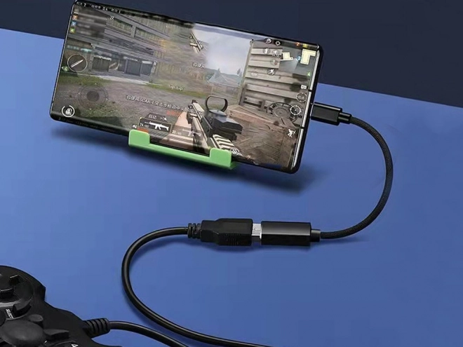 USB-C na USB-A 3.0 OTG adapter z plecionym kablem