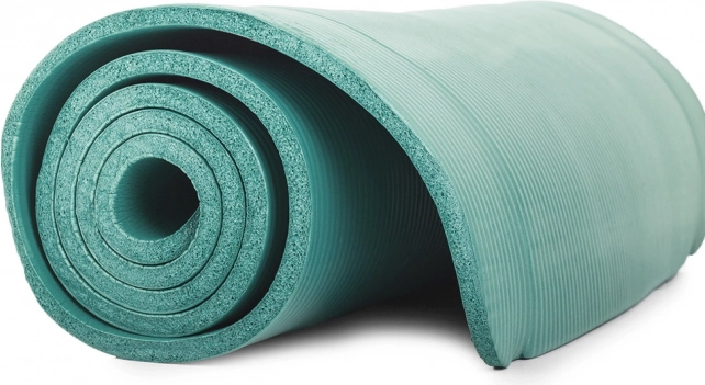 Antypoślizgowa mata do fitness i jogi 180 × 60 cm, 10 mm, zielona