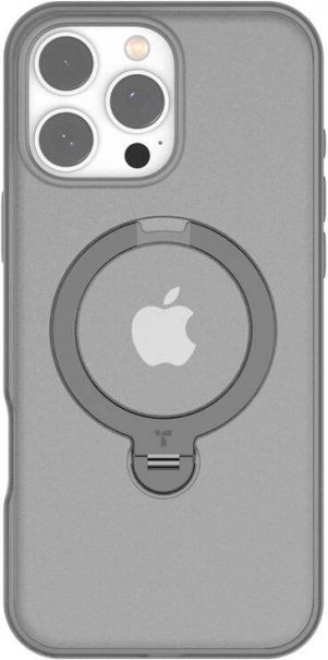 Torras Ostand Spin etui do iPhone 16 Pro Max szare