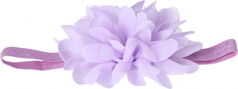 Różowa opaska z motywem kwiatowym