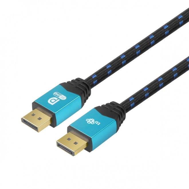 Kabel DisplayPort 8K UHD z niebieskimi złączami 2 m